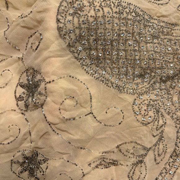 Rare  1920s Silk Hand Beaded Flapper Dress - Picture 7 of 9